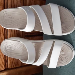 Croc slide on sandal